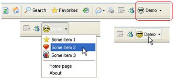 Demo button for Internet Explorer (IEDemoButton) screenshot