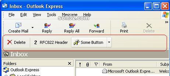 Demo toolbar for Outlook Express screenshot 3
