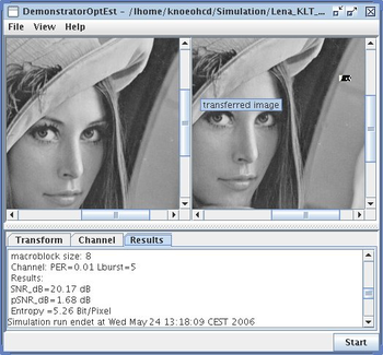 DemonstratorOptEst screenshot