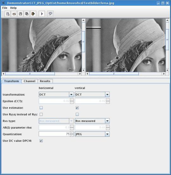 DemonstratorOptEstJPEG screenshot
