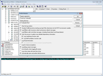 Dependency Walker screenshot 3
