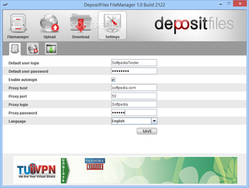 DepositFiles FileManager screenshot 6