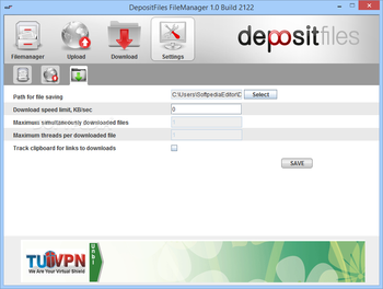 DepositFiles FileManager screenshot 8