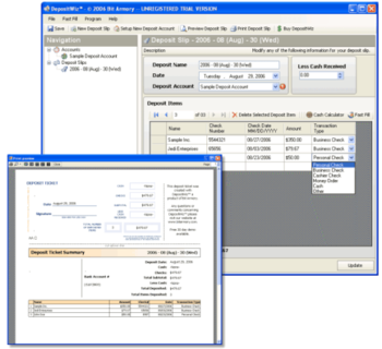 DepositWiz screenshot