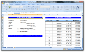 Depreciation Calculator screenshot