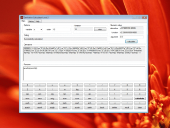 Derivative Calculator Level 2 screenshot