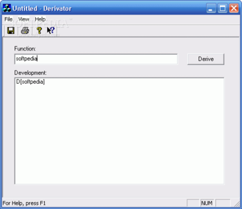 Derivator screenshot