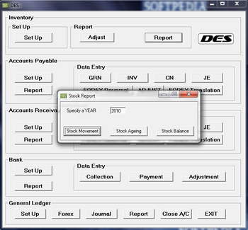 DES (Double-Entry Software) screenshot 2