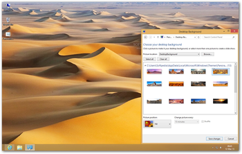Deserts Panoramic Theme screenshot