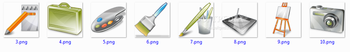 Design art icon set screenshot