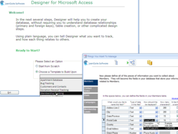 Designer for Microsoft Access screenshot
