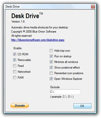 Desk Drive screenshot