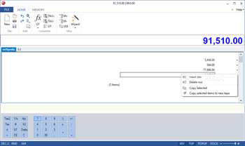 DeskCalc screenshot