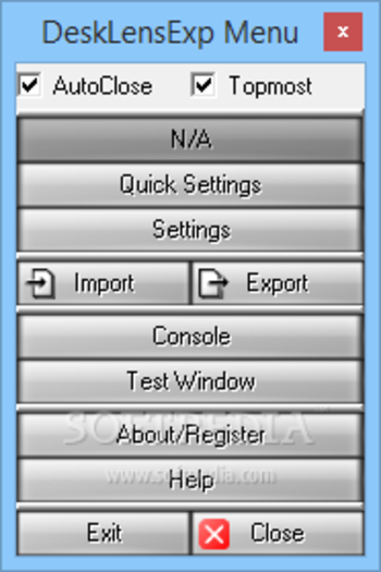 DeskLensExp screenshot