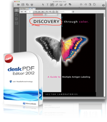 DeskPDF Editor X screenshot