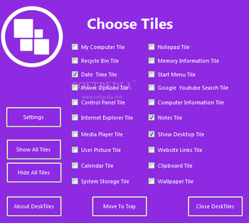 DeskTiles Portable screenshot