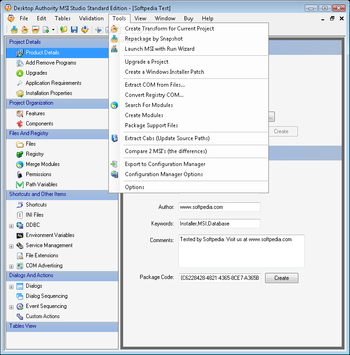 Desktop Authority MSI Studio screenshot 2