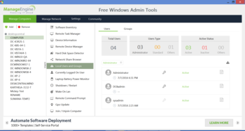 Desktop Central Free Windows Admin Tools screenshot 11