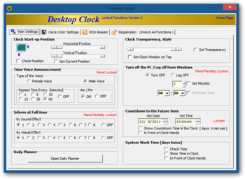 Desktop Clock screenshot 2