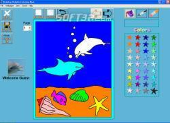 Desktop Dolphin Coloring Book screenshot 2