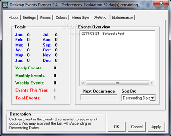 Desktop Events Planner screenshot 7