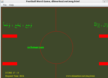 Desktop German Arabic Football Game screenshot