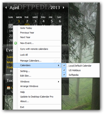 Desktop iCalendar Lite screenshot 2
