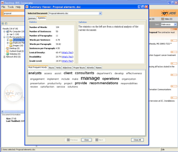 Desktop IRIS screenshot