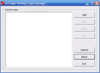 Desktop Login screenshot