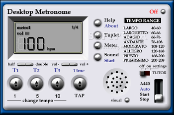 Desktop Metronome screenshot