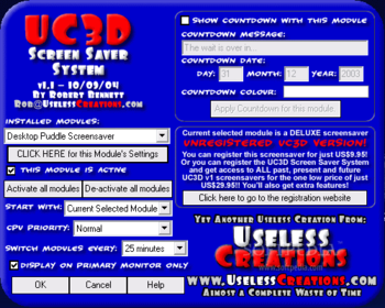 Desktop Puddle Screensaver screenshot 2