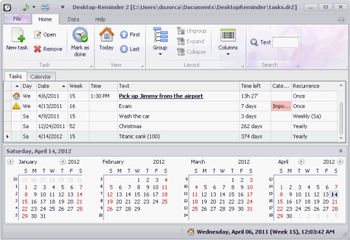 Desktop Reminder screenshot