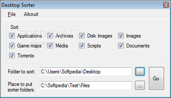Desktop Sorter screenshot