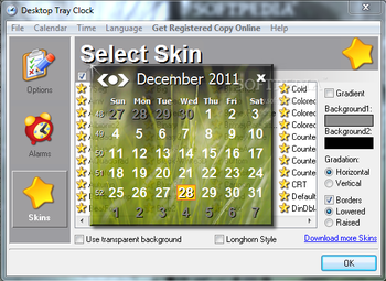 Desktop Tray Clock screenshot 7