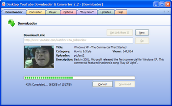 Desktop YouTube Downloader & Converter screenshot
