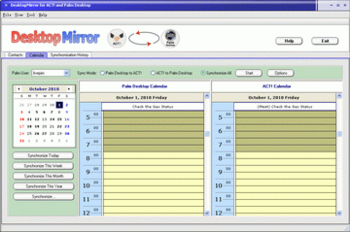 DesktopMirror for ACT and Palm Desktop screenshot
