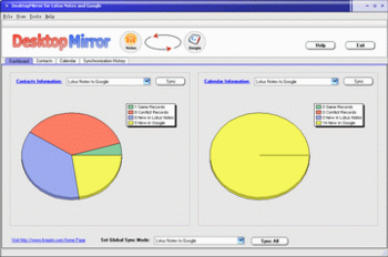 DesktopMirror for Lotus Notes and Google screenshot