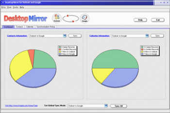 DesktopMirror for Outlook and Google screenshot