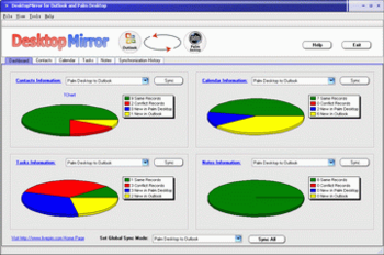 DesktopMirror for Outlook Palm Desktop screenshot
