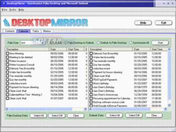 DesktopMirror for Outlook Palm Desktop screenshot 3