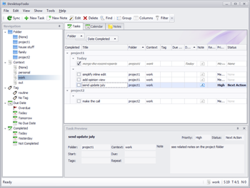 DesktopTodo screenshot