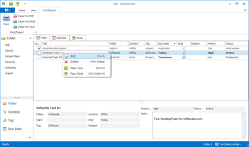 DesktopTodo screenshot
