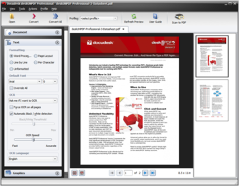 DeskUNPDF Professional with OCR screenshot