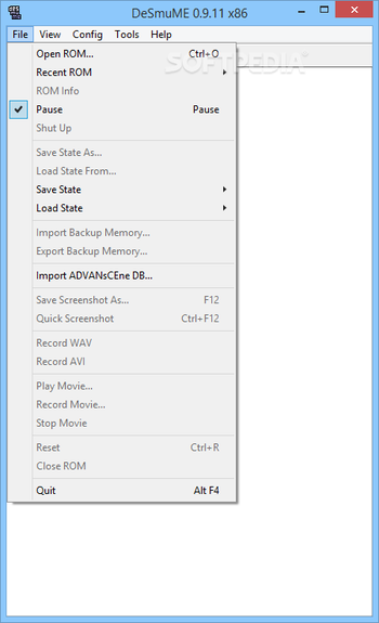 DeSmuME screenshot