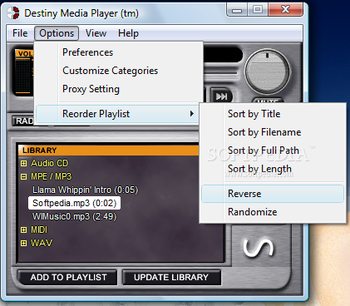 Destiny Media Player screenshot 2