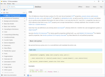 DevDocs App screenshot