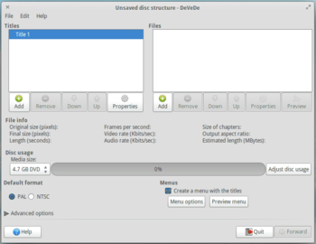 DeVeDe for Windows Vista screenshot 2