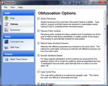 DevExtras .NET Obfusasm screenshot 2