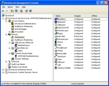 DeviceLock screenshot 2