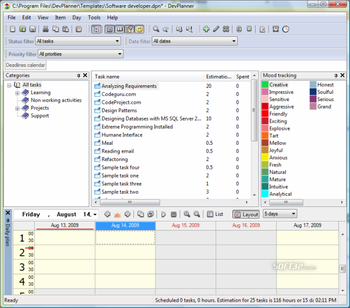 DevPlanner screenshot 2